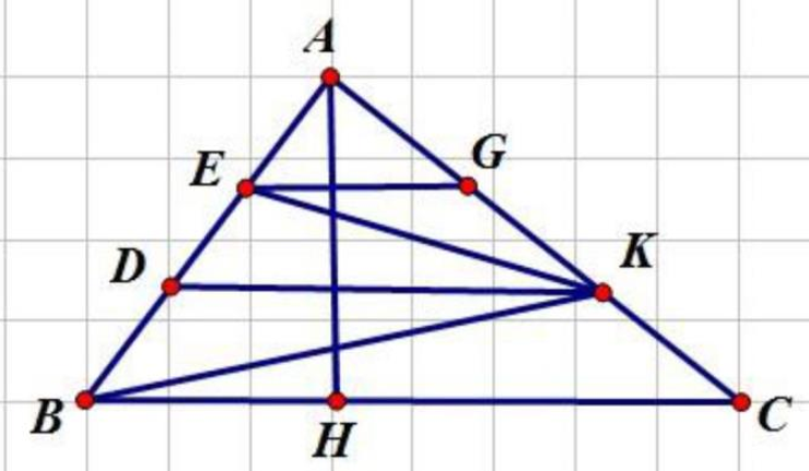 Tính diện tích hình DEGK. (ảnh 1)