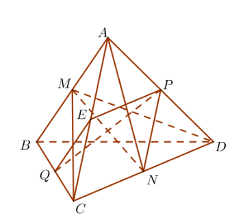 (MN, CD) = 60°. (ảnh 1)