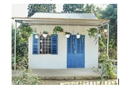 Một ngôi nhà có thể tích phần không gian bên trong là  (ảnh 1)