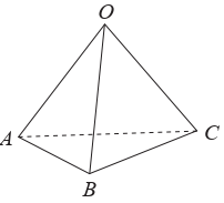 Trong không gian Oxyz, cho hình chóp O.ABC có A(2; 0; 0), B(0; 4; 0) và C(0; 0; 7). (ảnh 1)
