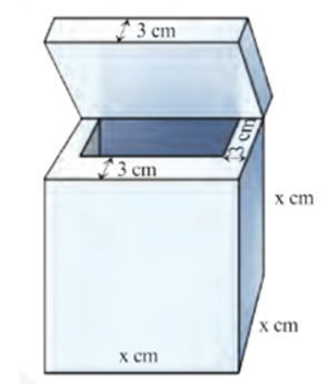 a) Phần lòng trong của thùng có độ dài cạnh là \(x - 6\) (cm)b) Thể tích của thùng là \({x^3}\) (cm3)c) Thể tích phần dung tích của thùng là \(\({\left( {x + 2} \right)^2}{\rm{ }}\left( {{{\rm{m}}^2}} \right)\){\left( {x - 6} \right)^3}\) cm3.           d) Thể tích phần vỏ của thùng là \(18{x^2} + 108x + 216\) cm3. (ảnh 1)