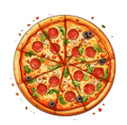Một chiếc bánh pizza có kích thước như hình vẽ với tỉ lệ ​1/8.  Đường kính của chiếc bánh trong hình vẽ là 5 cm. (ảnh 1)