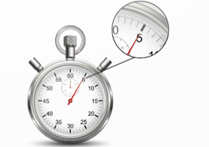 A silver stopwatch with a red hand

AI-generated content may be incorrect.