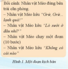 Theo kịch bản ở Hình 1, sau khi nhân vật Mèo kêu 