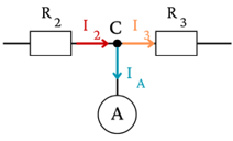 Cho mạch điện như hình vẽ. Trong đó ξ = 12 V, r = 0,5 Ω, R1 = R2 = 2 Ω, R3 = R5 = 4 Ω, R4 = 6 Ω (ảnh 2)