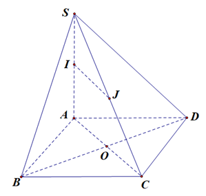 a) \(\overrightarrow {AC}  - \overrightarrow {AB}  = \overrightarrow {AD} \).  b) \(\overrightarrow {AS}  + \overrightarrow {AB}  + \overrightarrow {AD}  = \overrightarrow {AG} \). (ảnh 1)