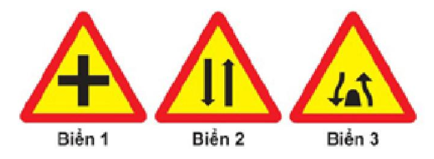 Biển nào báo hiệu “Đường hai chiều”?  (ảnh 1)