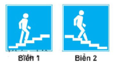 Biển nào chỉ dẫn cho người đi bộ sử dụng cầu vượt qua đường?  (ảnh 1)