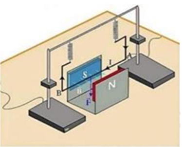 Một nhóm học sinh tìm hiểu về sự phụ thuộc của lực từ tác dụng lên đoạn dây dẫn mang dòng điện đặt trong từ trường vào cường độ dòng điện trong đoạn dây. Họ đã thực hiện các nội dung sau:  (ảnh 1)