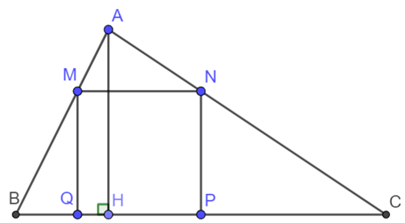 a) Diện tích tam giác \(ABC\) bằng \(9{x^2}{\rm{ }}\left( {{\rm{c}}{{\rm{m}}^2}} \right){\rm{.}}\) (ảnh 1)