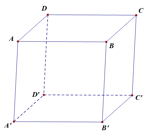 Trong không gian với hệ tọa độ Oxyz cho hình hộp ABCD.A'B'C'D'. Biết A(2; 4; 0), B(4; 0; 0), C(−1; 4; −7) và D'(6; 8; 10). Tọa độ điểm B' là (ảnh 1)