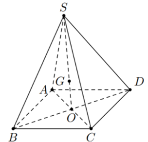 a) \(\overrightarrow {AB}  + \overrightarrow {BC}  + \overrightarrow {CD}  + \overrightarrow {DA}  = \overrightarrow {SO} \).  b) \(\overrightarrow {OA}  + \overrightarrow {OB}  + \overrightarrow {OC}  + \overrightarrow {OD}  = \overrightarrow 0 \). (ảnh 1)