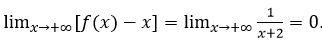 (Trả lời ngắn) Cho hàm số y=f(x)=x+1/(x+2). Tìm tiệm cận xiên của đồ thị hàm số f(x). (ảnh 1)