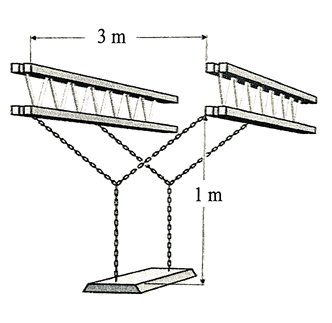 A diagram of a swing with chains

Description automatically generated
