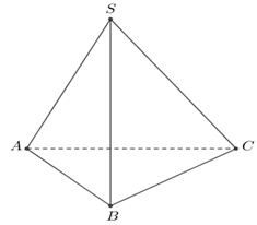(Trả lời ngắn) Cho hình chóp S.ABC có đáy ABC là tam giác vuông cân tại B, AC = 2a, tam giác SAB và tam giác SCB lần lượt vuông tại A, C (ảnh 1)