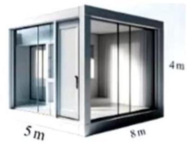  Câu 3: Một căn phòng hở có kích thước như hình vẽ. Ban đầu không khí trong phòng ở điều kiện tiêu chuẩn (nhiệt độ ở  (ảnh 1)