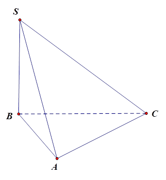 Cho tứ diện \(S.ABC\) có đáy là tam giác đều cạnh \(a\), \(SB\) vuông góc với đáy và \(SB = \sqrt 3 a\). Góc giữa hai vectơ \(\left( {\overrightarrow {AB} ,\overrightarrow {AS} } \right)\) là (ảnh 2)