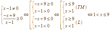 Cho hàm số y = căn bậc hai ((3x + 5) / (x - 1)-4) (ảnh 1)