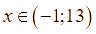 Tam thức bậc hai f(x) = x^2 - 12x - 13 nhận giá trị không âm khi (ảnh 1)