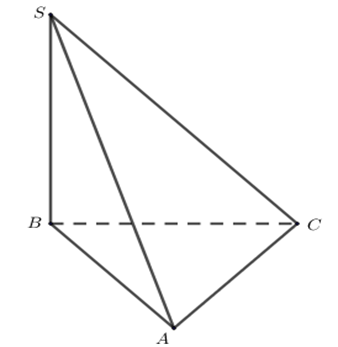 Cho tứ diện \(S.ABC\) có đáy là tam giác đều cạnh \(a\), \(SB\) vuông góc với đáy và \(SB = \sqrt 3 a\). Góc giữa hai vectơ \(\left( {\overrightarrow {AB} ,\overrightarrow {AS} } \right)\) là (ảnh 1)