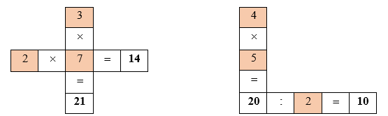 Điền vào ô trống3x7= (ảnh 1)