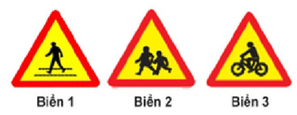 Biển nào dưới đây báo hiệu gần đến đoạn đường thường có trẻ em đi ngang qua? (ảnh 1)
