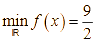 Tìm giá trị nhỏ nhất của hàm số f(x) = x^2 + (x - 3)^2 (ảnh 3)