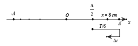 Một vật dao động điều hòa theo phương trình x = 10cos(3pi t-pi/3). kể từ t=0 (ảnh 1)