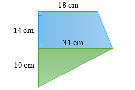 d) Diện tích hình bên là:    (ảnh 1)