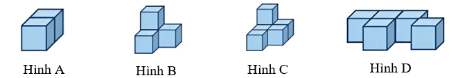 Điền số thích hợp vào chỗ trống:  Mỗi hình dưới đây đều được ghép từ các khối lập phương cạnh 1 dm. (ảnh 1)