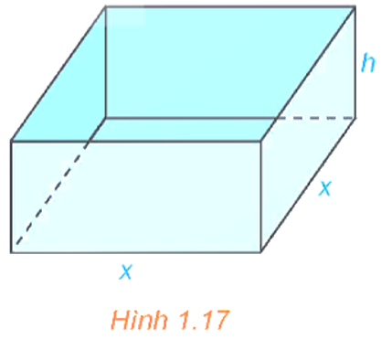 Tìm chiều cao \(h\,\left( {cm} \right)\) sao cho thể tích của hộp là lớn nhất. (ảnh 1)