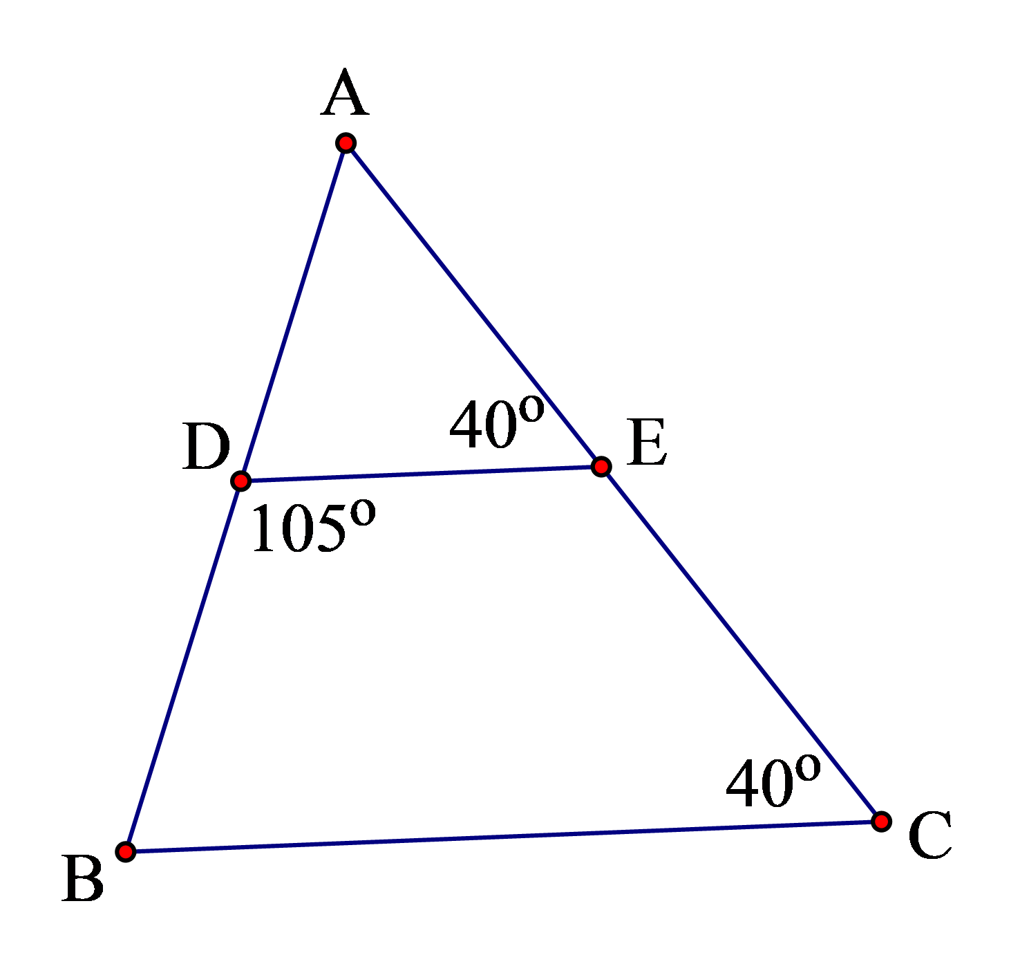 Cho hình bên. Số đo góc \[ABC\] bằng bao nhiêu?   A. \[30^\circ \].		B. \[40^\circ \].		C. \[75^\circ \].		D. \[150^\circ \]. (ảnh 1)