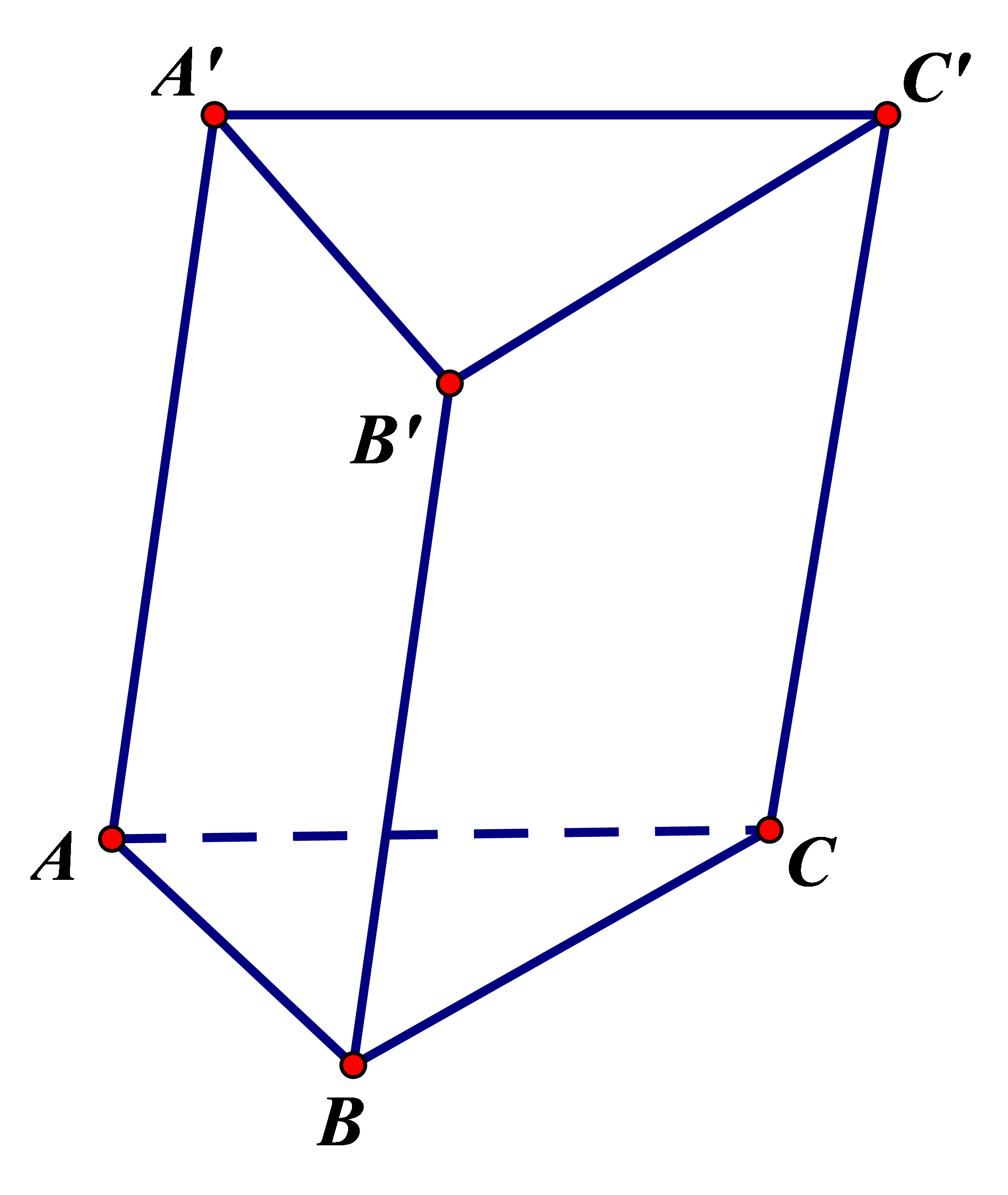 Cho hình lăng trụ \(ABC.A'B'C'.\) Đặt \(\overrightarrow {AB}  = \vec a,\,\,\overrightarrow {AA'}  = \vec b,\,\,\overrightarrow {AC}  = \vec c.\) Ta (ảnh 1)