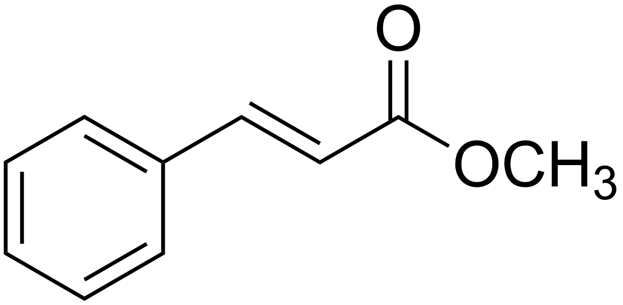 Methyl cinnamate có công thức cấu tạo là C6H5-CH=CH-COOCH3. (ảnh 1)