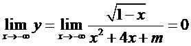 Gọi \(S\) là tập hợp các số nguyên \(m\) để đồ thị hàm số \(y = \frac{{\sqrt {1 - x} }}{{{x^2} + 4x + m}}\) có đúng \(3\) đường tiệm cận. Tổng giá trị các phần tử của tập \(S\) bằng bao nhiêu? (ảnh 1)