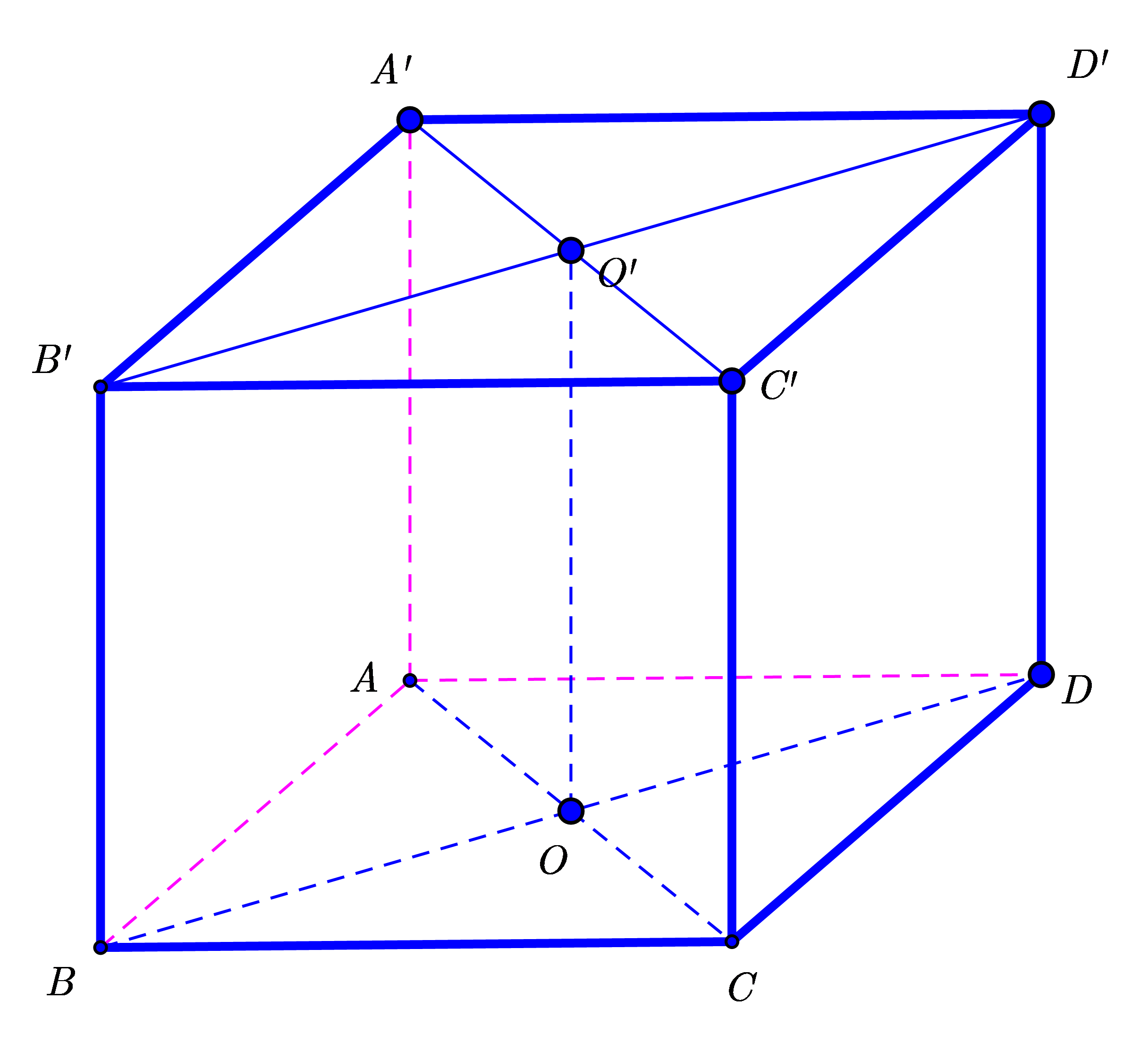 Cho hình lập phương \[B'C\] có đường chéo \[A'C = \frac{3}{ (ảnh 1)