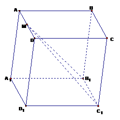 Cho hình lập phương \[ABCD.{A_1}{B_1}{C_1}{D_1}\]có cạnh \(a\). Gọi \[M\] là trung điểm \[AD\]. Các mệnh đề sau đúng hay sai? (ảnh 1)