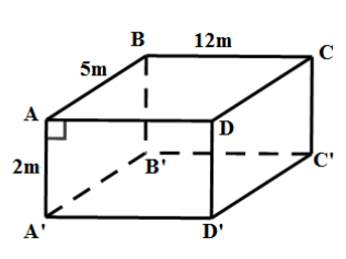 Khi bể không chứa nước, người ta dừng một vòi bơm với công suất \(125\) lít/phút, để bơm một lượng nước vào bể lên đến độ cao cách thành bể là \(1{\rm{ m}}\) thì phải mất bao lâu? (ảnh 1)