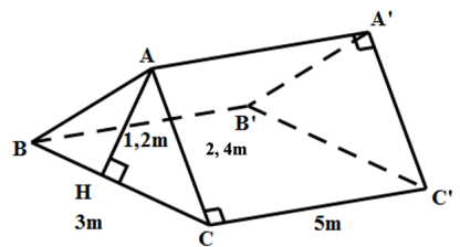 Biết không gian dành cho 1 bạn học sinh là \(4{\rm{ }}{{\rm{m}}^3}\). Hỏi mỗi lều có thể chứa tối đa bao nhiêu học sinh? (ảnh 1)