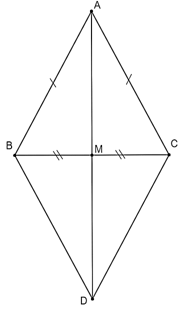Chứng minh rằng \(\Delta ABM = \Delta DCM\). (ảnh 1)