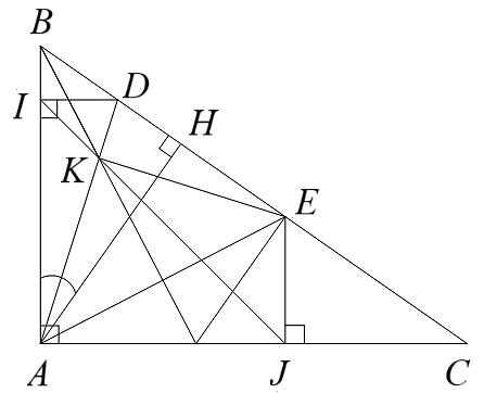 Chứng minh \(\Delta ADC\,\) cân. (ảnh 3)