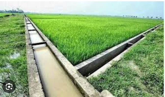 Khi đó chiều rộng đáy mương bằng bao nhiêu (biết chiều rộng phải dưới 1m , làm tròn kết quả đến hàng phần trăm). (ảnh 1)