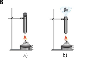 Thực hiện thí nghiệm hơ nóng một khối khí trong ống nghiệm có nút đậy kín ( (ảnh 1)