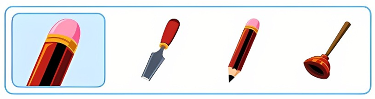 Guess the picture and choose.

Peter: It’s a pencil.
Anne: _________. (ảnh 1)