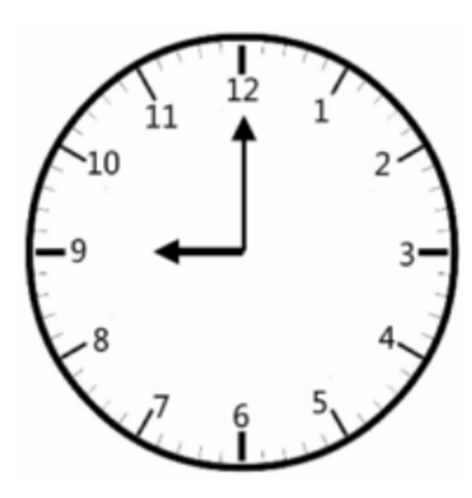Nhìn vào bức tranh và trả lời câu hỏi. —现在几点?(Xiànzài jǐ diǎn?) —______________。
 (ảnh 1)