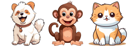 Khoanh vào đáp án đúng: Con vật đứng ở giữa là: (ảnh 1)