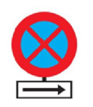 Biển này có ý nghĩa gì?  A. Cấm dừng xe về hướng bên trái. B. Cấm đỗ xe và cấ  (ảnh 1)