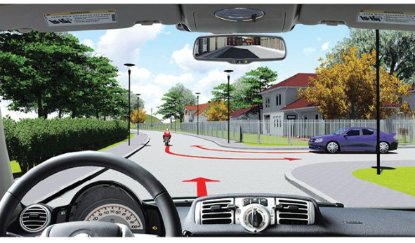 Các xe đi theo thứ tự nào là đúng quy tắc giao thông đường bộ?    (ảnh 1)