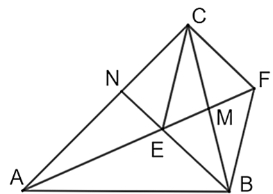 Cho tam giác \(ABC\) có \(AC = 10\;{\rm{cm}}\) và điểm \(M\) là trung điểm của \(BC.\) Lấy điểm \(E\) thuộc \(AM\) sao cho \(EM = \frac{1}{3}EA.\) Tia \(BE\) cắt \(AC\) tại \(N.\) Tính độ dài đoạn thẳng \(AN.\) (Đơn vị: \({\rm{cm}}\)). (ảnh 1)