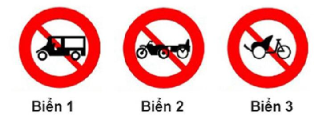 Gặp biển nào xe lam, xe xích lô máy được phép đi vào?   (ảnh 1)